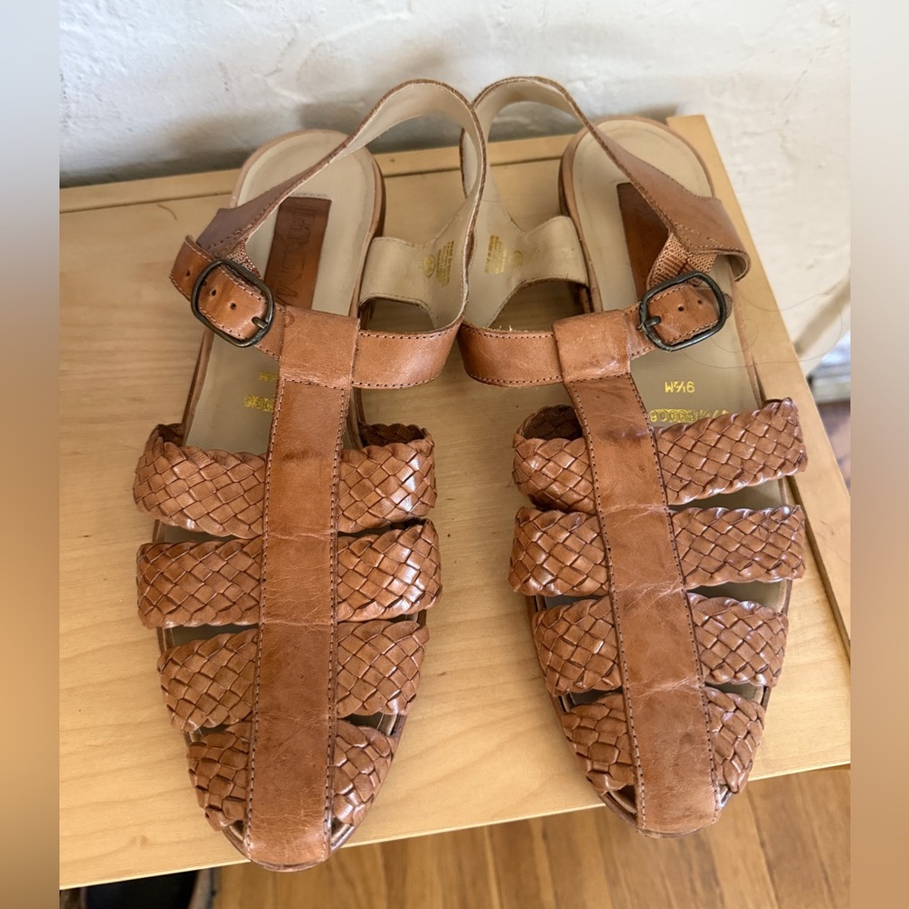 Vintage woven leather ipanema fisherman sandals 9.5